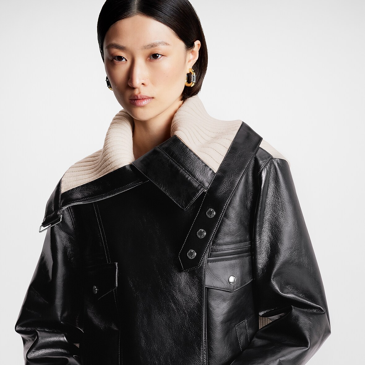 Ribbed Back Biker Jacket ReadytoWear LOUIS VUITTON